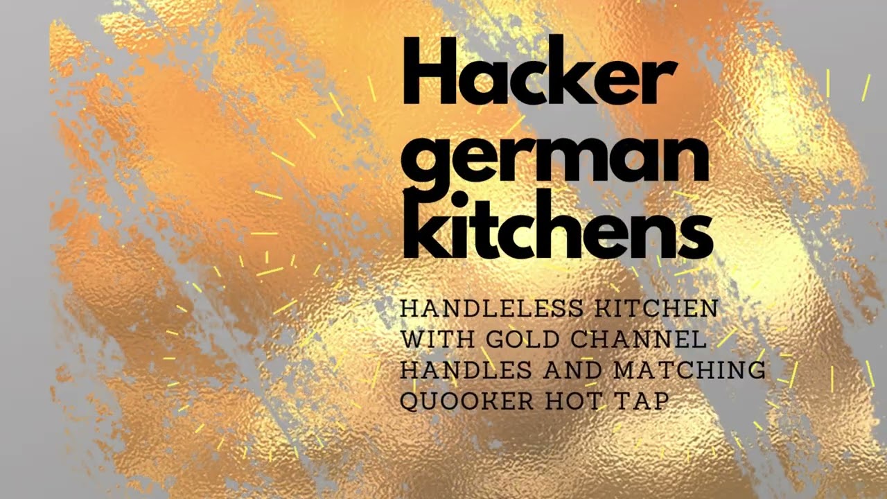 German kitchens Hacker New fronts wood veneer with grooves from Hampdens KB London