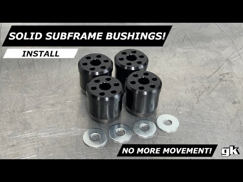 Gktech Solid Rear Subframe Bushes - Install
