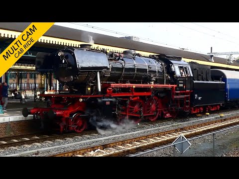 German BR23 cab ride at Full Power: 's-Hertogenbosch - Utrecht SSN Nostalgie Express 7/5/2022