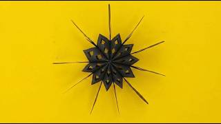 DIY 3D Paper Snowflake ❄️✨ | Easy & Beautiful Paper Cutting Design for Beginners