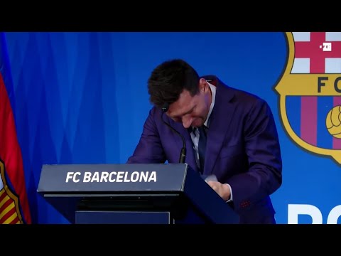 (English) Lionel Messi Full Farewell Speech 🥲😭 | Gracias, Messi