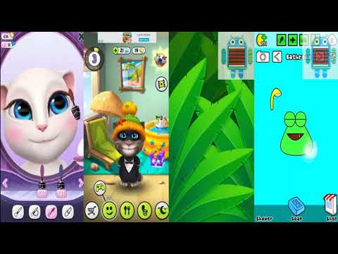 My Talking Angela VS Talking Tom VS Talking Hank VS Pou #7