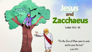 📖 Bible Craft: Zacchaeus Climbs to See Jesus 🌳🧍‍♂️👀 | ✝️ Sunday School Craft | 📍 Luke 19:1–10