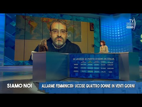 Siamo noi (TV2000) 19 gennaio 2023 - Femminicidi: casi in aumento