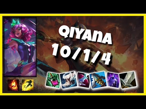 Qiyana vs Lucian KOREAN Challenger MID (10/1/4) - v11.1