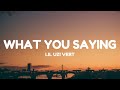 Lil Uzi Vert What You Saying Lyrics
