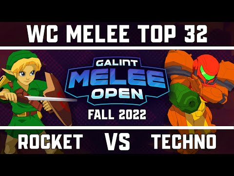 Rocket (Young Link) vs techno (Samus) - West Coast Melee Top 32 - GMO Fall '22