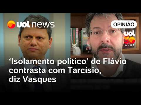 ‘Isolamento político’ de Flávio contrasta com Tarcísio, analisa Beto Vasques