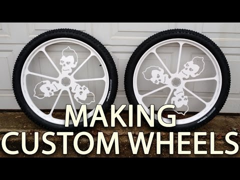 CUSTOM bicycle wheels - rims - how to Make wheels start to finish