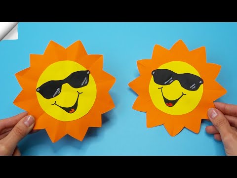 How To Make Paper Sun Easy paper crafts