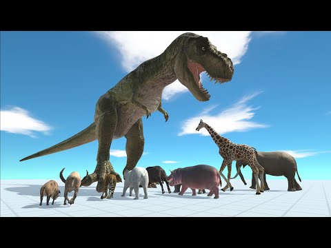 BUCK T-REX vs ANIMAL SQUAD - Animal Revolt Battle Simulator