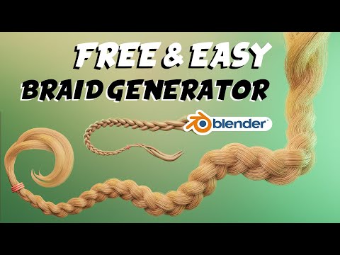The Easiest Way to Create Braids in Blender (Free Curve to Braid Generator)