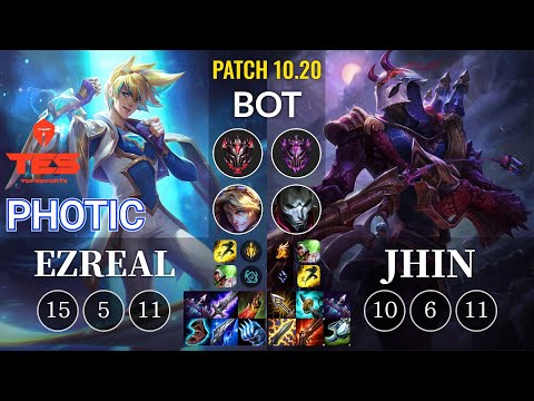 TES Photic Ezreal vs Jhin Bot - KR Patch 10.20