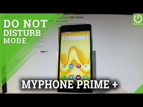 Do Not Disturb in myPhone Prime Plus - Change DND Settings