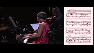 Download lagu Yuja Wang, Leonidas Kavakos and Gautier Capuçon play the Tchaikovsky's Trio opus 50. With score. mp3
