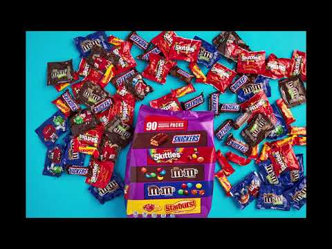 SNICKERS, M&M'S Milk Chocolate, M&M'S Caramel, SKITTLES & STARBURST Candy Variety Mix, #amazon #asmr