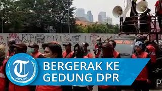 VIDEO: Massa Aksi Mulai Bergerak ke Gedung DPR RI Tolak RUU KPK
