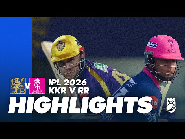 Kolkata Knight Riders v Rajasthan Royals I Full Match Highlights I Game 28 IPL 2026 I Fox Cricket