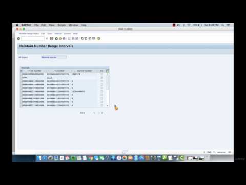 How to Create a Material Number Range in SAP