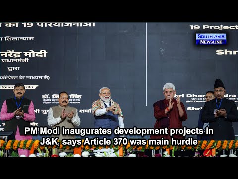 PM Modi inaugurates development projects in J&K, says Article 370 was main hurdle