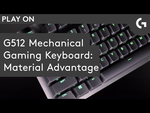 Mechaninė Žaidimų klaviatūra Logitech G512 Carbon, su RGB pašvietimu, išdėstymas: US tarptautinis, GX Red Linear video