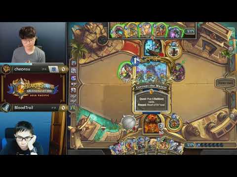 che0nsu vs BloodTrail - Hearthstone Grandmasters Asia-Pacific S2 2019 - Week 5