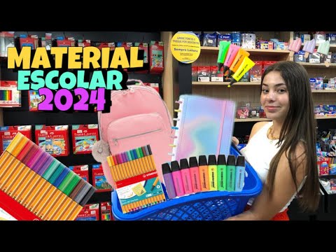Comprando meu material escolar 2024 na papelaria Leitura