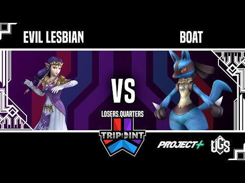 Tripoint Smash 192 - Losers Quarter Finals - Evil Lesbian (Sheik/Zelda) vs Boat (Lucario)