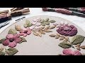 Embroidery flowers. Embroidery for beginners | Amelia pattern