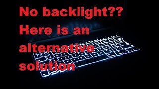 No backlight in your keyboard ? Glow fluorescent keyboard sticker