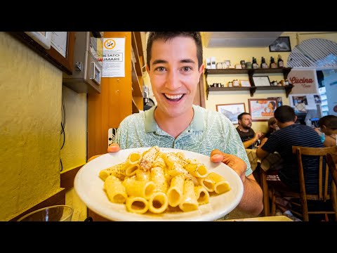 TOUR DE COMIDA ITALIANA 🇮🇹 1 dia perfeito em Roma!!Massa EXCELENTE na Trattoria Da Enzo!