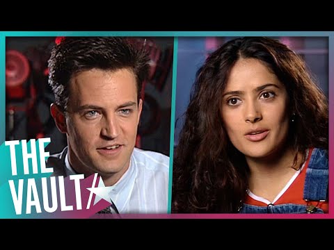 Matthew Perry & Salma Hayek On 'Fools Rush In' Set (1996)
