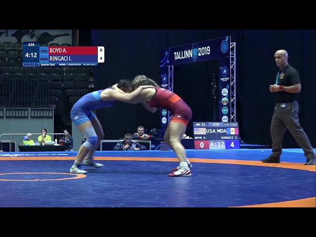 146 | 439 | Juniors WW 62kg | 1/4 Final | BOYD Alara Lea (USA) | RINGACI Irina (MDA)