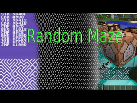 10 print chr$(205.5+rnd(1)) goto 10 in several different programing languages on different systems.