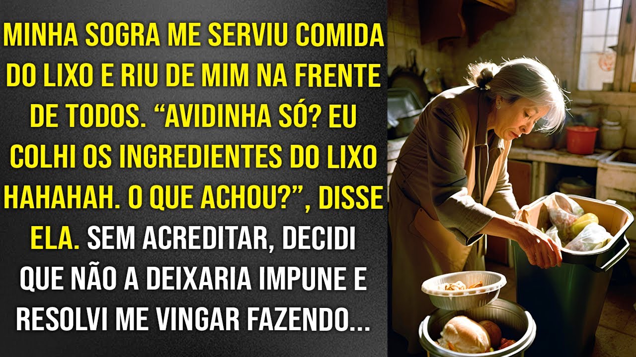 Minha sogra me serviu comida do lixo e riu de mim na frente de todos. No final, ela descobriu que