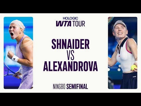 Diana Shnaider vs. Ekaterina Alexandrova | 2025 Ningbo Semifinal | WTA Match Highlights