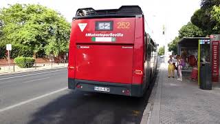 TUSSAM 252 | Scania N280UB4X2 GNC Castrosúa New City | Avenida Eduardo Dato