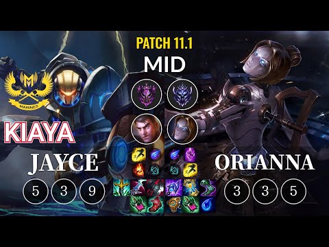 GAM Kiaya Jayce vs Orianna Mid - KR Patch 11.1
