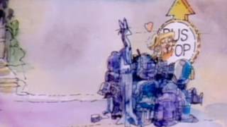 Classic Sesame Street animation: Bus Stop Sign Tour
