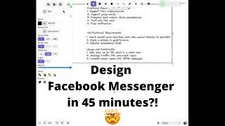 System Design Interview: Design Facebook Messenger | SWE Interview #1