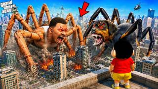 Franklin & Chop Turn Into MUTANT SPIDER MONSTERS To Save Shinchan in GTA 5! Franklin & Chop Turn Into MUTANT SPIDER MONSTERS To Save Shinchan in GTA 5!