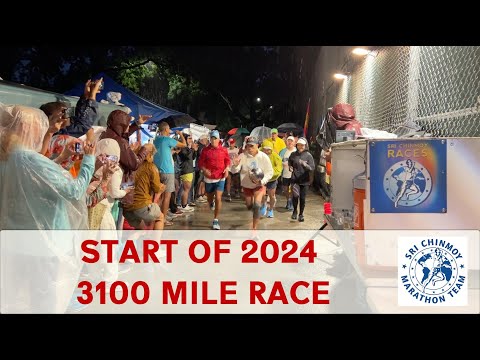 Start of Sri Chinmoy Self-Transcendence 3100 Mile Race 2024