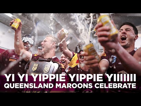Queensland Maroons celebrate!
