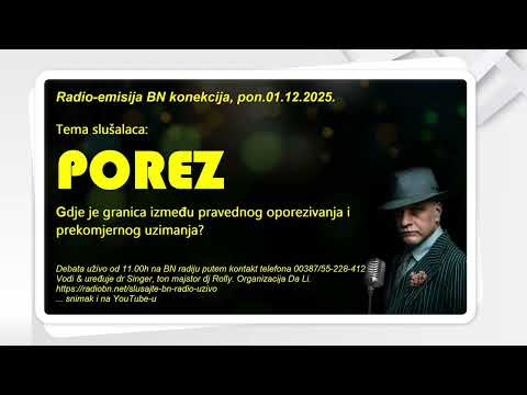 POREZ! - Gdje je granica između pravednog oporezivanja i prekomjernog uzimanja? || BN KONEKCIJA