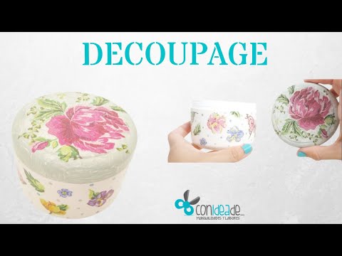 Recicla ♻️ un Bote de Plástico con Decoupage, Craquelado y Detalles de Pintura ✅