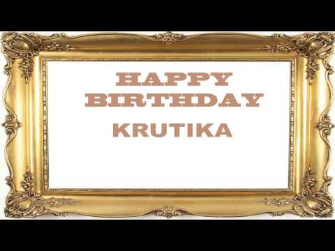 Krutika   Birthday Postcards & Postales - Happy Birthday