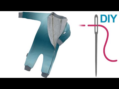 Baby Overall gefüttert / Anzug oder Strampler mit Futter nähen – DIY Anzug "Freddy"