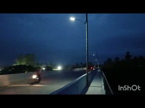 Caminhão na ponte do rio Itapicuru conde Bahia a noite 