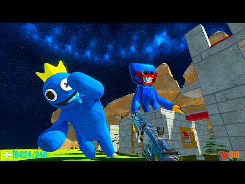 Home defense from Lava Golem, Haggy Waggy, Blue Monster - Animal Revolt Battle Simulator