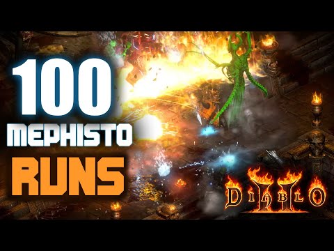 🔥 100 Mephisto Runs In Hell Using 400% Magic Find #D2R #ARPG